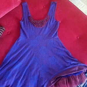 Free People Rose dress with Tulle Size M